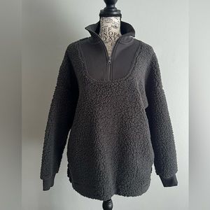 Arie sherpa quarter zip sweatshirt